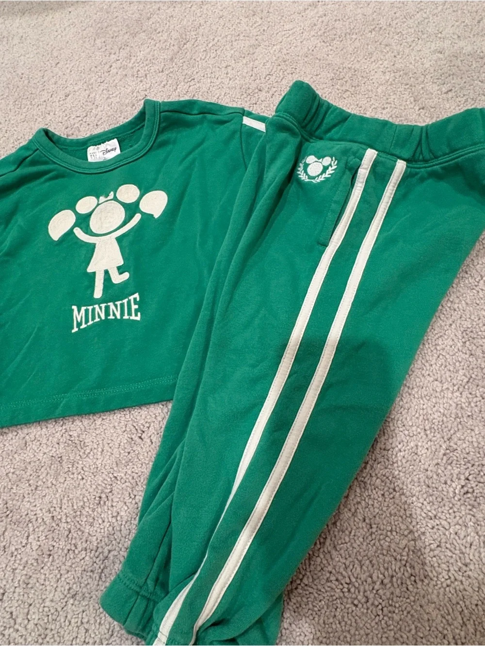 GAP Green Minnie Two-Piece Matching Set 2T